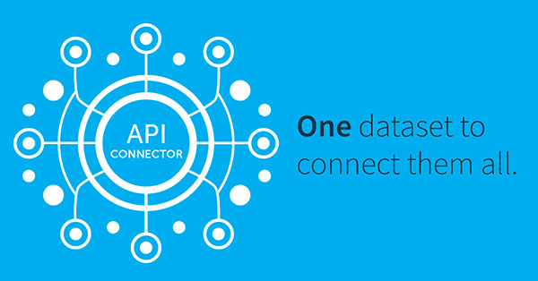 API connector: one dataset to connect them all